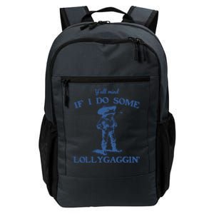 YAll Mind If I Do Some Lollygagging Cowboy Frog Daily Commute Backpack