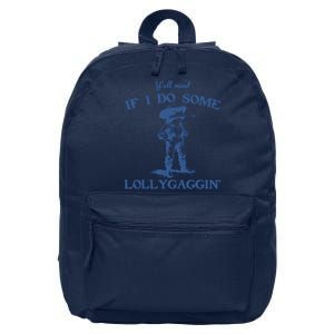 YAll Mind If I Do Some Lollygagging Cowboy Frog 16 in Basic Backpack