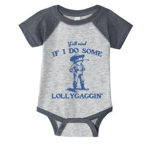 YAll Mind If I Do Some Lollygagging Cowboy Frog Infant Baby Jersey Bodysuit