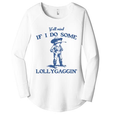 YAll Mind If I Do Some Lollygagging Cowboy Frog Women's Perfect Tri Tunic Long Sleeve Shirt