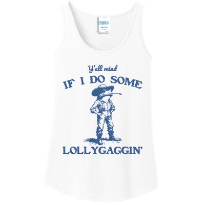 YAll Mind If I Do Some Lollygagging Cowboy Frog Ladies Essential Tank