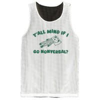 YAll Mind If I Go Nonverbal Mesh Reversible Basketball Jersey Tank