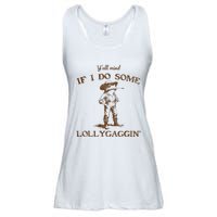 YAll Mind If I Do Some Lollygagging Funny Cowboy Frog Ladies Essential Flowy Tank