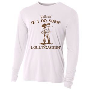 YAll Mind If I Do Some Lollygagging Funny Cowboy Frog Cooling Performance Long Sleeve Crew