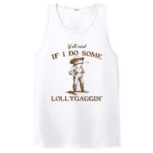 YAll Mind If I Do Some Lollygagging Funny Cowboy Frog PosiCharge Competitor Tank