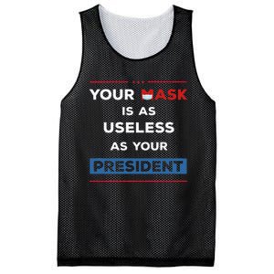 Your Mask Is As Useless As Your President Mesh Reversible Basketball Jersey Tank