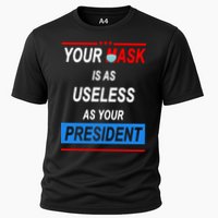 Your Mask Is As Useless As Your President Cooling Performance Crew T-Shirt