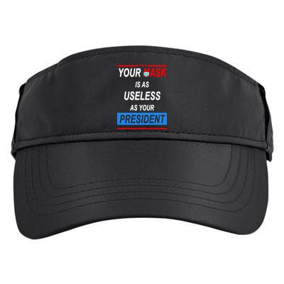 Your Mask Is As Useless As Your President Adult Drive Performance Visor