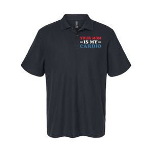 Your Mom Is My Cardio Funny Saying Softstyle Adult Sport Polo