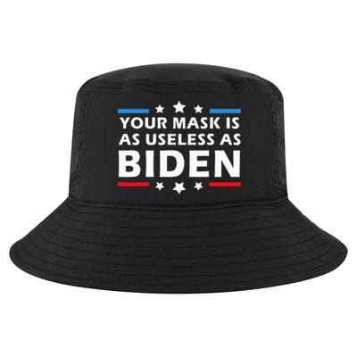 Your Mask Is As Useless As Joe Biden Sucks Funny Political Cool Comfort Performance Bucket Hat