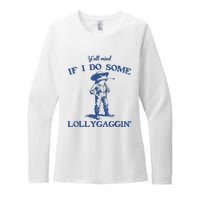 YAll Mind If I Do Some Lollygagging Cow Frog Womens CVC Long Sleeve Shirt