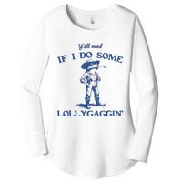 YAll Mind If I Do Some Lollygagging Cow Frog Women's Perfect Tri Tunic Long Sleeve Shirt