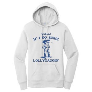 YAll Mind If I Do Some Lollygagging Cow Frog Women's Pullover Hoodie