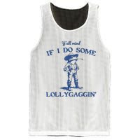 YAll Mind If I Do Some Lollygagging Cow Frog Mesh Reversible Basketball Jersey Tank