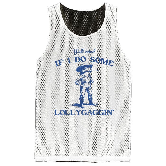 YAll Mind If I Do Some Lollygagging Cow Frog Mesh Reversible Basketball Jersey Tank