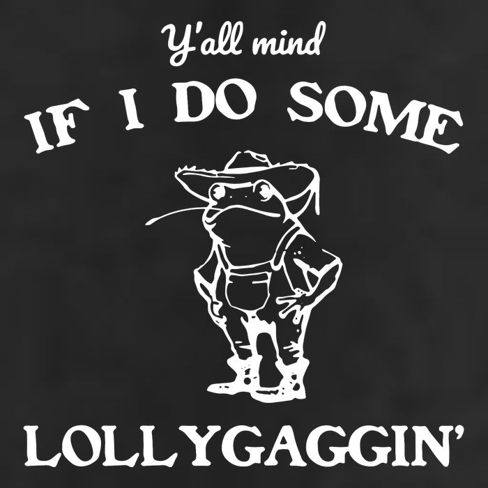 YAll Mind If I Do Some Lollygaggin Cute Frog 7 Panel Mesh Trucker Snapback Hat