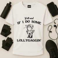 YAll Mind If I Do Some Lollygaggin Cute Frog Cooling Performance Crew T-Shirt