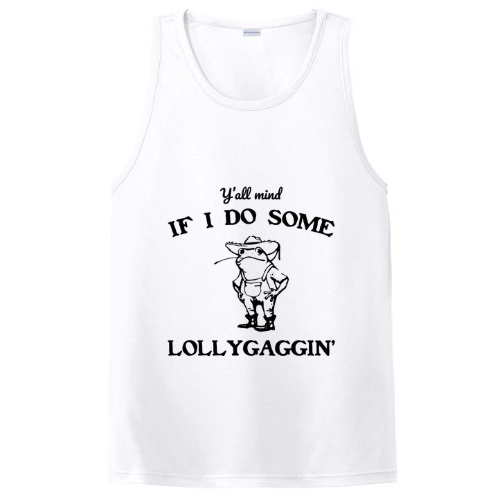 YAll Mind If I Do Some Lollygaggin Cute Frog PosiCharge Competitor Tank