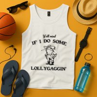 YAll Mind If I Do Some Lollygaggin Cute Frog Tank Top