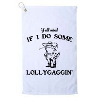 YAll Mind If I Do Some Lollygaggin Cute Frog Golf Towel