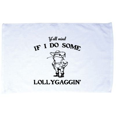 YAll Mind If I Do Some Lollygaggin Cute Frog Microfiber Hand Towel