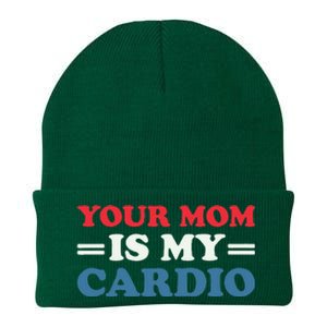 Your Mom Is My Cardio Funny Saying Knit Cap Winter Beanie