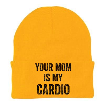 Your Mom Is My Cardio Funny Cool Gift Knit Cap Winter Beanie