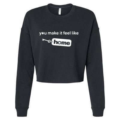 You Make It Feel Like Home Cropped Pullover Crew