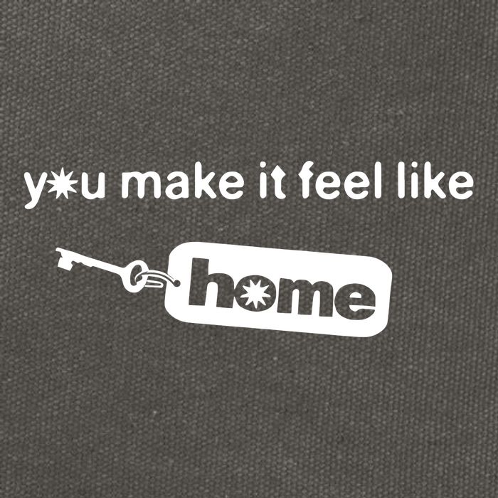 You Make It Feel Like Home Cotton Canvas Backpack