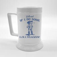 YAll Mind If I Do Some Lollygagging Funny Cowboy Frog Beer Stein