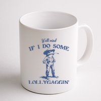 YAll Mind If I Do Some Lollygagging Funny Cowboy Frog Coffee Mug