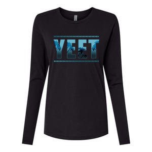 Cool Yeet Meme Womens Cotton Relaxed Long Sleeve T-Shirt