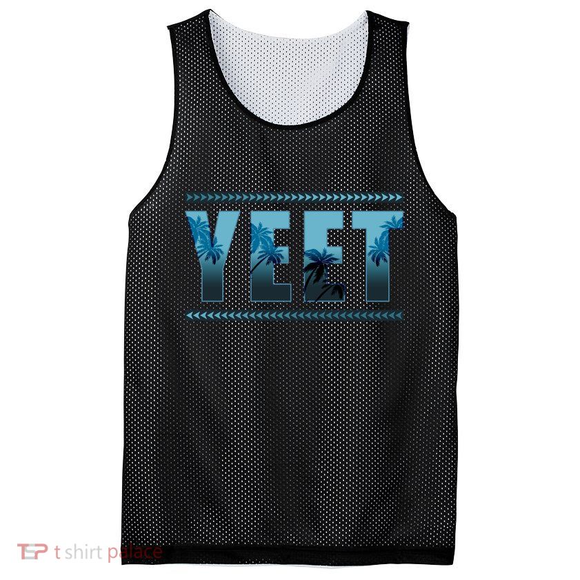 Cool Yeet Meme Mesh Reversible Basketball Jersey Tank