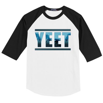 Cool Yeet Meme Baseball Sleeve Shirt