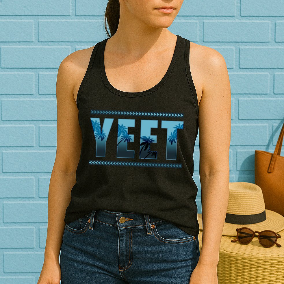 Cool Yeet Meme Womens Tank Top
