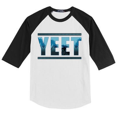 Cool Yeet Meme Kids Colorblock Raglan Jersey