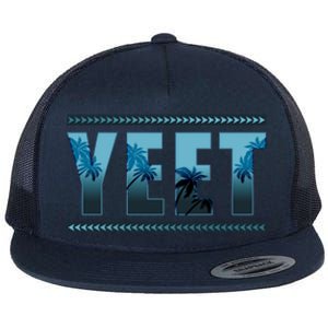 Cool Yeet Meme Flat Bill Trucker Hat