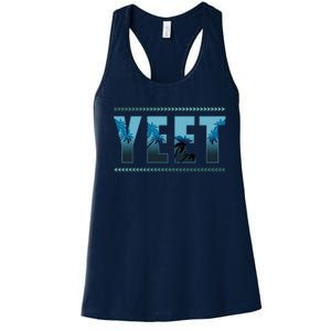 Cool Yeet Meme Women's Racerback Tank