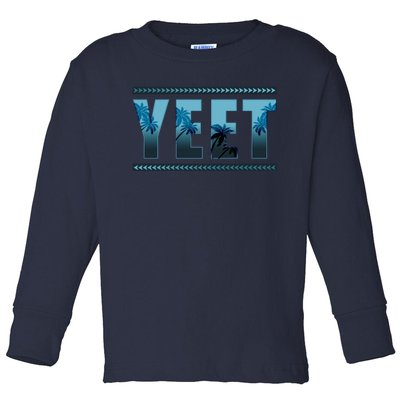 Cool Yeet Meme Toddler Long Sleeve Shirt