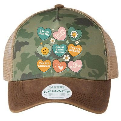 You Matter Kindness Be Kind Groovy Mental Health Matters Legacy Tie Dye Trucker Hat