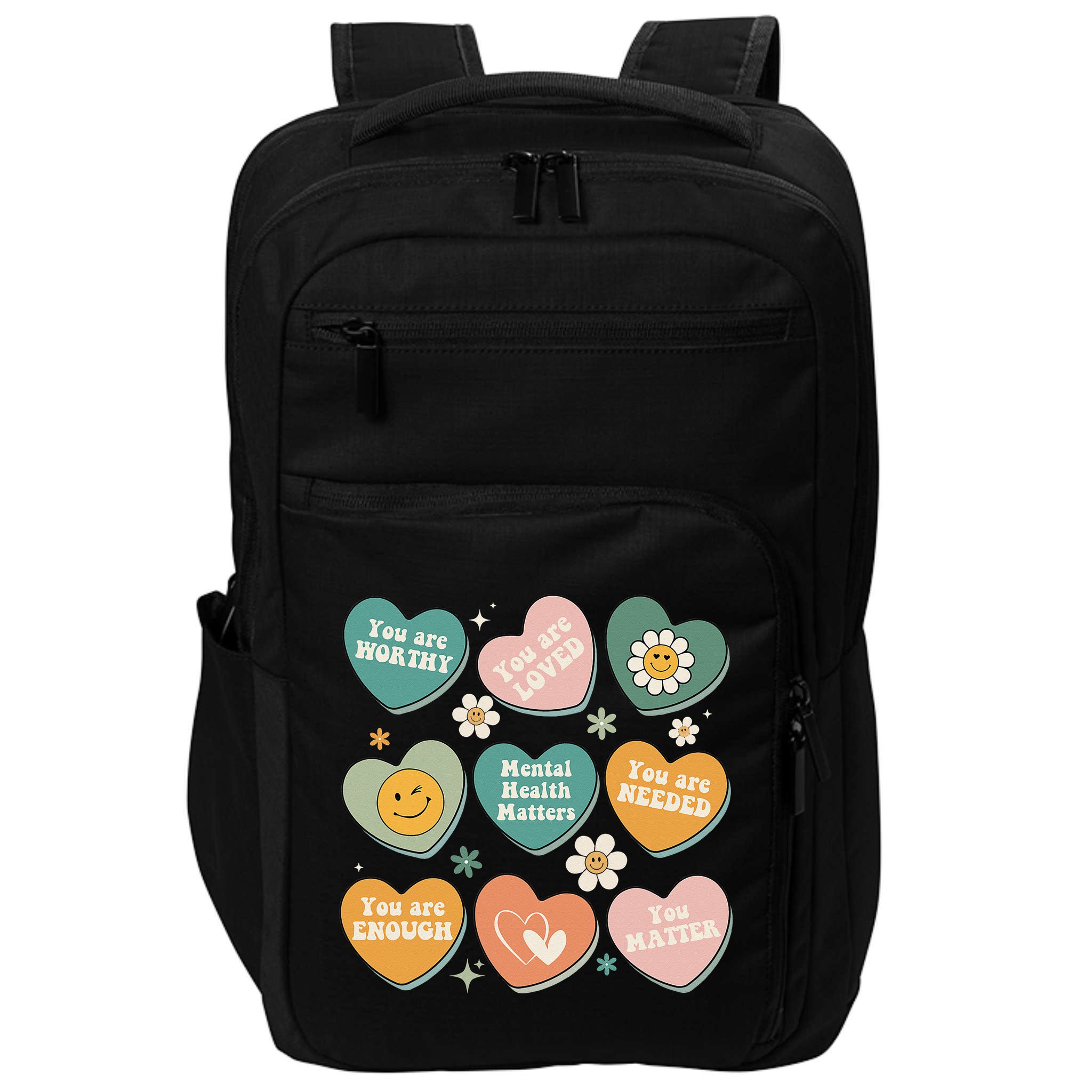 You Matter Kindness Be Kind Groovy Mental Health Matters Impact Tech Backpack