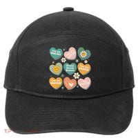 You Matter Kindness Be Kind Groovy Mental Health Matters 7-Panel Snapback Hat