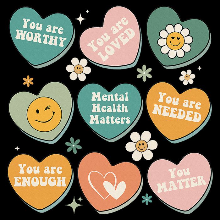 You Matter Kindness Be Kind Groovy Mental Health Matters Bucket Hat