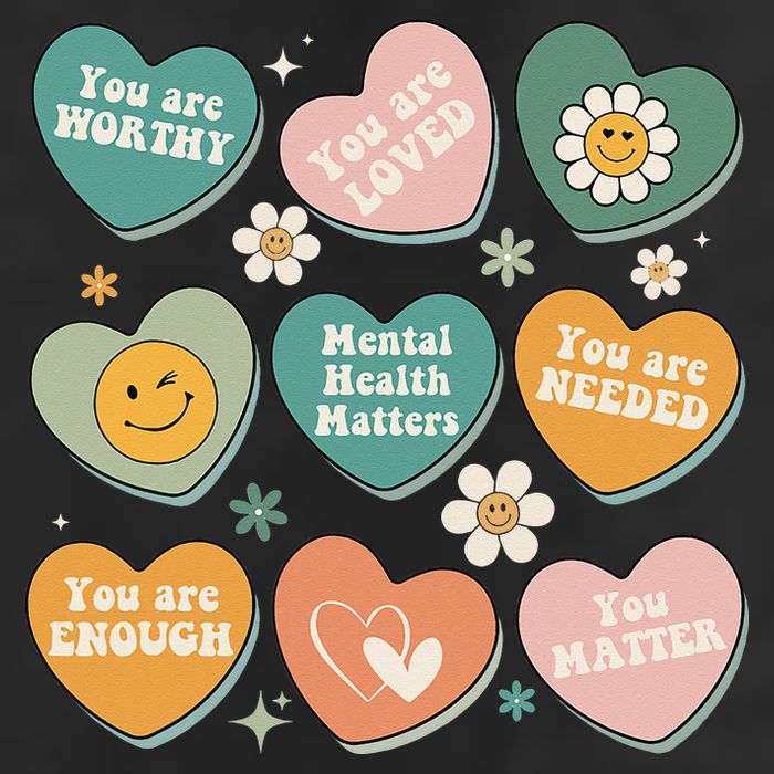 You Matter Kindness Be Kind Groovy Mental Health Matters 11oz C Handle Ceramic Mug