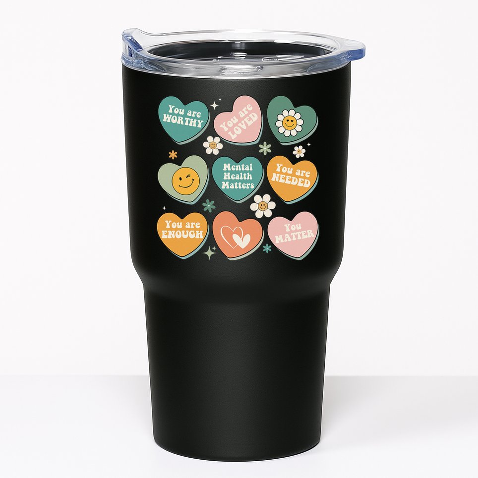 You Matter Kindness Be Kind Groovy Mental Health Matters Tumbler