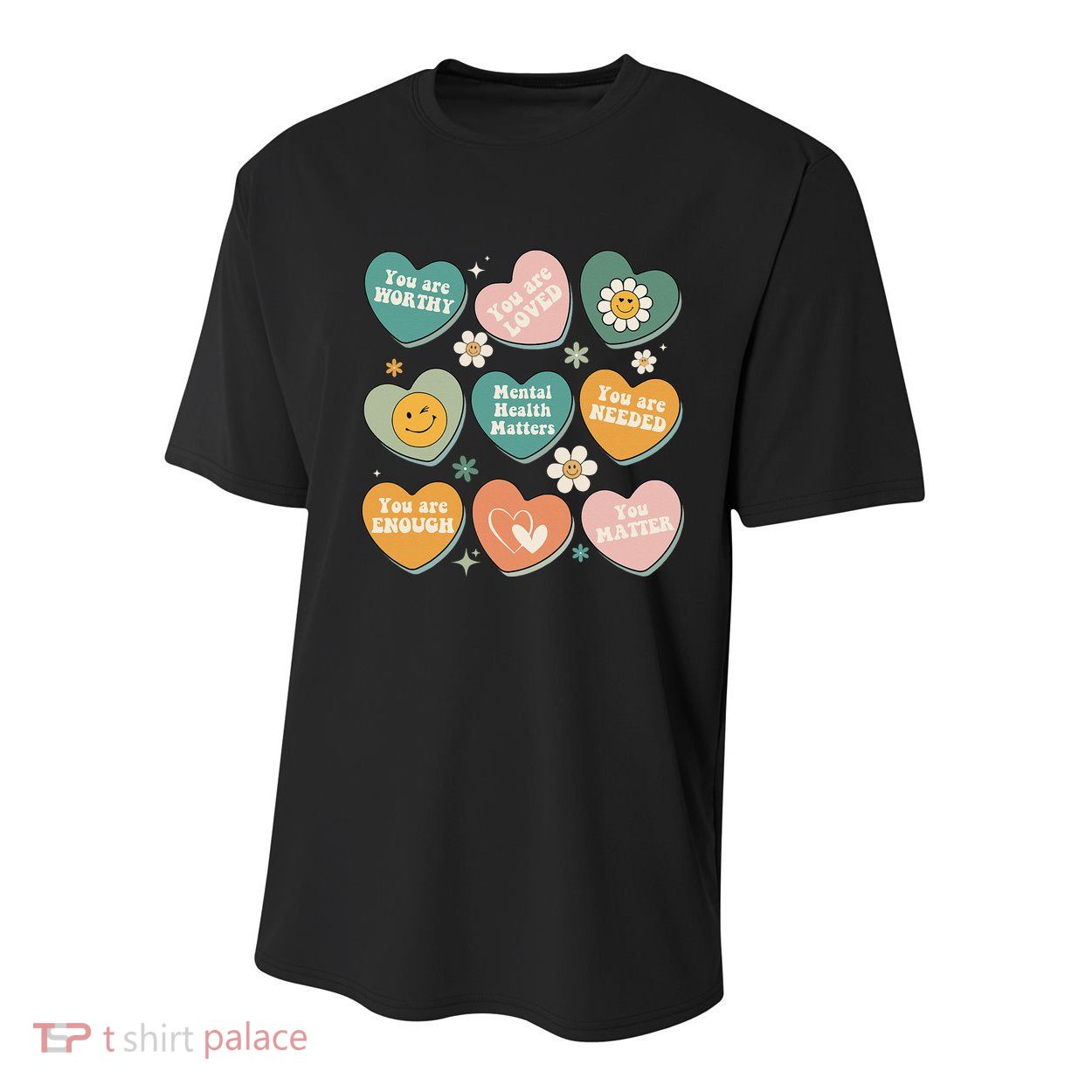 You Matter Kindness Be Kind Groovy Mental Health Matters Youth Performance Sprint T-Shirt