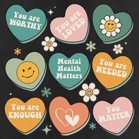 You Matter Kindness Be Kind Groovy Mental Health Matters 25L Jumbo Tote