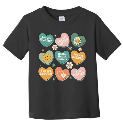 You Matter Kindness Be Kind Groovy Mental Health Matters Toddler T-Shirt