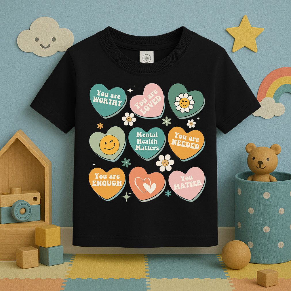 You Matter Kindness Be Kind Groovy Mental Health Matters Toddler T-Shirt