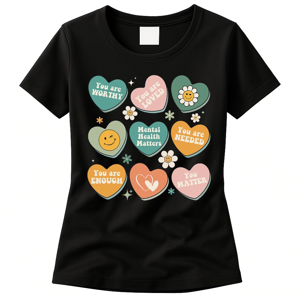 You Matter Kindness Be Kind Groovy Mental Health Matters Womens T-Shirt